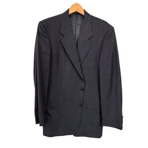 Hickey Freeman Suit Jacket Sports Coat Wool Loro Piana Tasmanian Super 120 42L